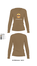 71st Maintenance Battalion 17381729 Women's Long Sleeve V-neck Shirt - 2
