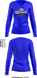 Corona custom steel pools 8655183 Women's Long Sleeve V-neck Shirt - 1