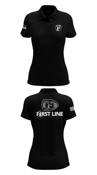 Womens Short Sleeve Performance Polo, First Line Ballistics, , Teamtime, Team time, sublimation, custom sports apparel, team uniforms, spirit wear, spiritwear, sports uniforms, custom shirts, team store, custom team store, fundraiser sports, apparel fundraiser