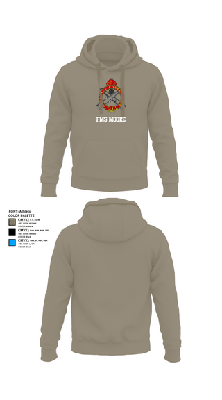 Hoodie, FMS Moore, Army, Teamtime, Team time, sublimation, custom sports apparel, team uniforms, spirit wear, spiritwear, sports uniforms, custom shirts, team store, custom team store, fundraiser sports, apparel fundraiser
