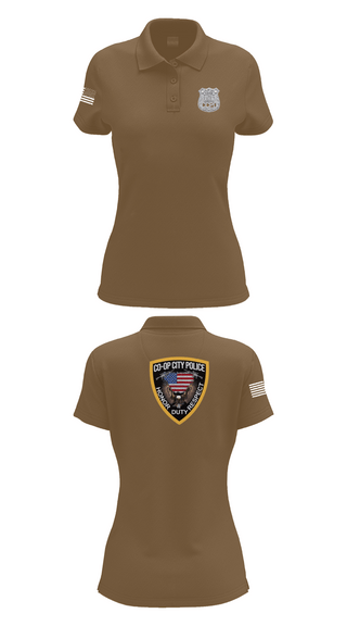 Womens Short Sleeve Performance Polo, Co-op City Police Department, Police, Teamtime, Team time, sublimation, custom sports apparel, team uniforms, spirit wear, spiritwear, sports uniforms, custom shirts, team store, custom team store, fundraiser sports, apparel fundraiser