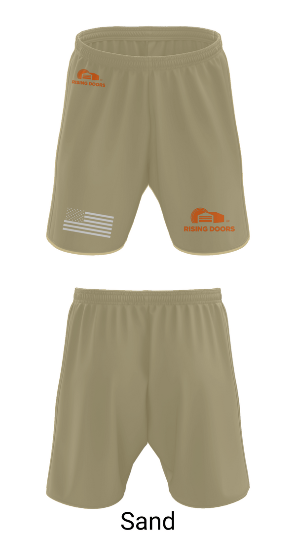 Athletic Shorts With Pockets, Rising Doors, Army, Teamtime, Team time, sublimation, custom sports apparel, team uniforms, spirit wear, spiritwear, sports uniforms, custom shirts, team store, custom team store, fundraiser sports, apparel fundraiser