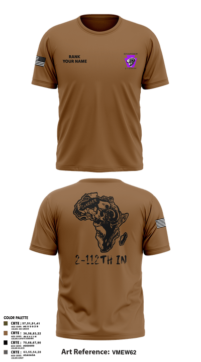 Charger Co. / 2-112th Infantry Battalion 37738588 Short Sleeve Performance Shirt - 47