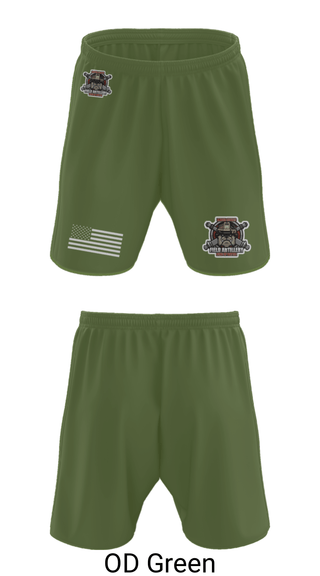 Athletic Shorts With Pockets, Bravo Battery, Army, Teamtime, Team time, sublimation, custom sports apparel, team uniforms, spirit wear, spiritwear, sports uniforms, custom shirts, team store, custom team store, fundraiser sports, apparel fundraiser