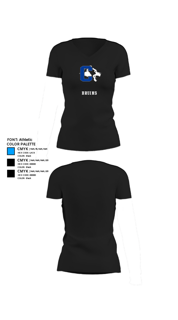 Women's Short Sleeve Vneck Shirt, Bruins, Men's Basketball, Teamtime, Team time, sublimation, custom sports apparel, team uniforms, spirit wear, spiritwear, sports uniforms, custom shirts, team store, custom team store, fundraiser sports, apparel fundraiser
