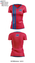 Martinsville High School Cheer 58334733 Women's Short Sleeve V-neck Shirt - 41