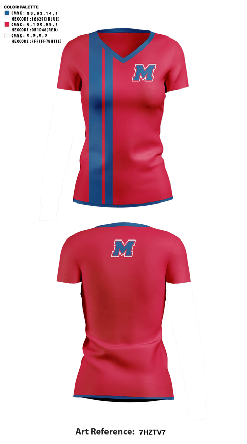 Womens Short Sleeve Vneck Shirt, Martinsville High School Cheer, Cheer, Teamtime, Team time, sublimation, custom sports apparel, team uniforms, spirit wear, spiritwear, sports uniforms, custom shirts, team store, custom team store, fundraiser sports, apparel fundraiser