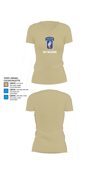 Womens Short Sleeve Vneck Shirt, Sky Soldiers, , Teamtime, Team time, sublimation, custom sports apparel, team uniforms, spirit wear, spiritwear, sports uniforms, custom shirts, team store, custom team store, fundraiser sports, apparel fundraiser