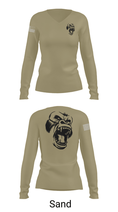 USS CARL VINSON 40544561 Women's Long Sleeve V-neck Shirt -1 92