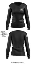 34 mgmt 15629550 Women's Long Sleeve V-neck Shirt - 3