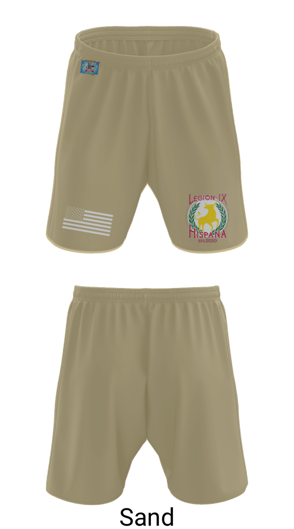 Athletic Shorts With Pockets, Legion IX, Army, Teamtime, Team time, sublimation, custom sports apparel, team uniforms, spirit wear, spiritwear, sports uniforms, custom shirts, team store, custom team store, fundraiser sports, apparel fundraiser