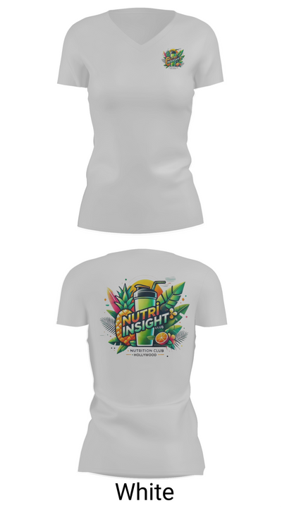 Nutrinsight 28280261 Women's Short Sleeve V-neck Shirt - 19