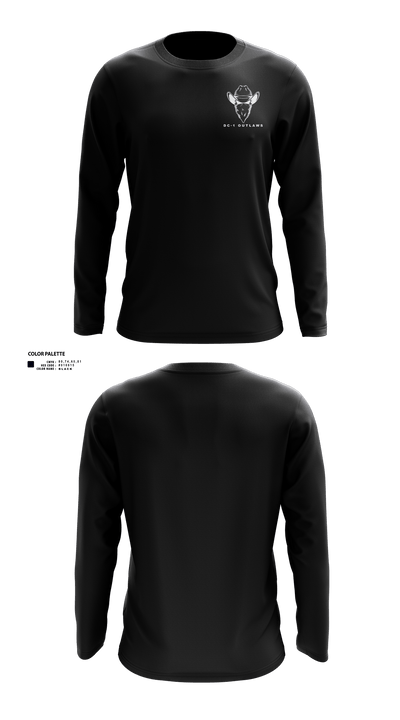 DC-1 Outlaws 94538191 Long Sleeve Performance Shirt 1