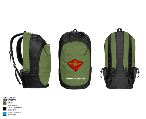 Gear Bag, Marine Air Group 24, Marines, Teamtime, Team time, sublimation, custom sports apparel, team uniforms, spirit wear, spiritwear, sports uniforms, custom shirts, team store, custom team store, fundraiser sports, apparel fundraiser