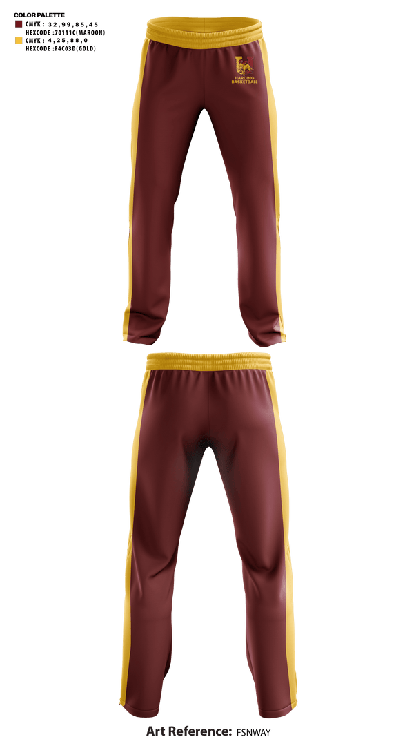 Sweatpants, Harding University High School Basketball, Men's Basketball, Teamtime, Team time, sublimation, custom sports apparel, team uniforms, spirit wear, spiritwear, sports uniforms, custom shirts, team store, custom team store, fundraiser sports, apparel fundraiser