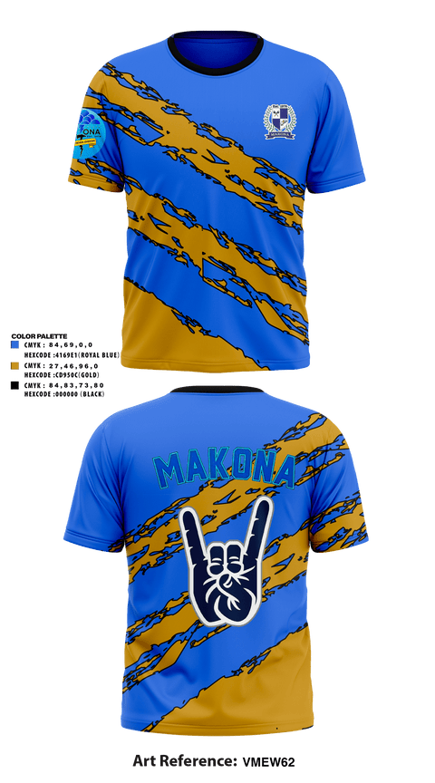 Short Sleeve Performance Shirt, MAKONA Fraternity, E-Sports, Teamtime, Team time, sublimation, custom sports apparel, team uniforms, spirit wear, spiritwear, sports uniforms, custom shirts, team store, custom team store, fundraiser sports, apparel fundraiser