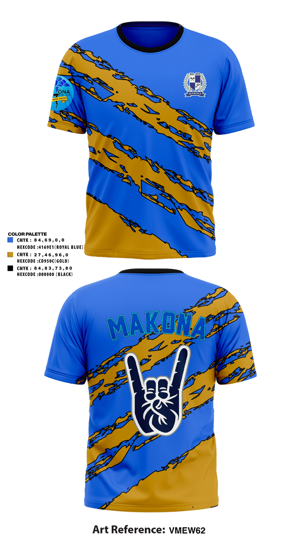 Short Sleeve Performance Shirt, MAKONA Fraternity, E-Sports, Teamtime, Team time, sublimation, custom sports apparel, team uniforms, spirit wear, spiritwear, sports uniforms, custom shirts, team store, custom team store, fundraiser sports, apparel fundraiser