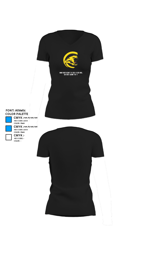 Womens Short Sleeve Vneck Shirt, Mankato East High School Cross Country, Cross Country, Teamtime, Team time, sublimation, custom sports apparel, team uniforms, spirit wear, spiritwear, sports uniforms, custom shirts, team store, custom team store, fundraiser sports, apparel fundraiser