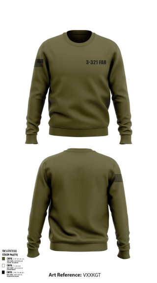 Crew Neck Sweatshirt, 3-321 FAR, Army, Teamtime, Team time, sublimation, custom sports apparel, team uniforms, spirit wear, spiritwear, sports uniforms, custom shirts, team store, custom team store, fundraiser sports, apparel fundraiser