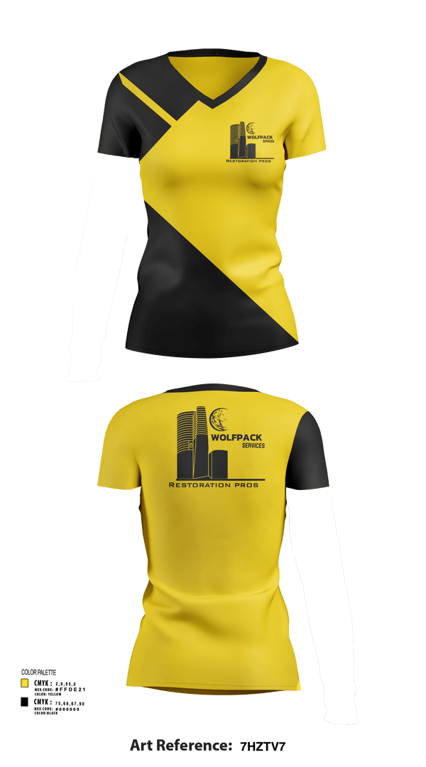 Womens Short Sleeve Vneck Shirt, Wolfpack Restoration service, , Teamtime, Team time, sublimation, custom sports apparel, team uniforms, spirit wear, spiritwear, sports uniforms, custom shirts, team store, custom team store, fundraiser sports, apparel fundraiser