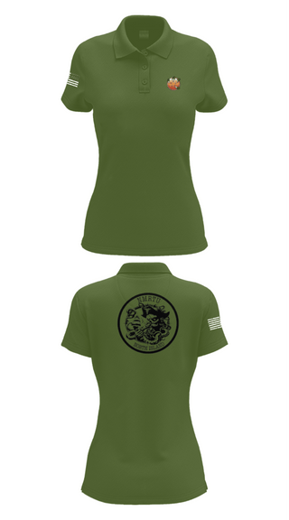 Womens Short Sleeve Performance Polo, USS MAKIN ISLANDC5 MKI, Navy, Teamtime, Team time, sublimation, custom sports apparel, team uniforms, spirit wear, spiritwear, sports uniforms, custom shirts, team store, custom team store, fundraiser sports, apparel fundraiser
