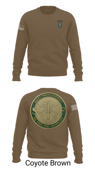 Crew Neck Sweatshirt, Echo 20th SFG, National Guard, Teamtime, Team time, sublimation, custom sports apparel, team uniforms, spirit wear, spiritwear, sports uniforms, custom shirts, team store, custom team store, fundraiser sports, apparel fundraiser