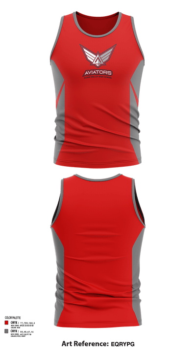 Cedar Valley High School Cross Country 97163354 Tank Top - 121