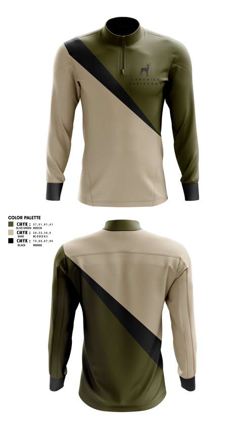 Quarter Zip Jacket, Lakeside Taxidermy, , Teamtime, Team time, sublimation, custom sports apparel, team uniforms, spirit wear, spiritwear, sports uniforms, custom shirts, team store, custom team store, fundraiser sports, apparel fundraiser