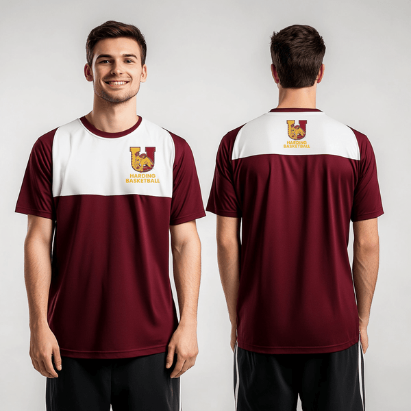 Short Sleeve Shooting Shirt, Harding University High School Basketball, Men's Basketball, Teamtime, Team time, sublimation, custom sports apparel, team uniforms, spirit wear, spiritwear, sports uniforms, custom shirts, team store, custom team store, fundraiser sports, apparel fundraiser