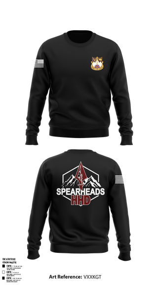 Crew Neck Sweatshirt, HHD, 627TH Hospital Center, , Teamtime, Team time, sublimation, custom sports apparel, team uniforms, spirit wear, spiritwear, sports uniforms, custom shirts, team store, custom team store, fundraiser sports, apparel fundraiser