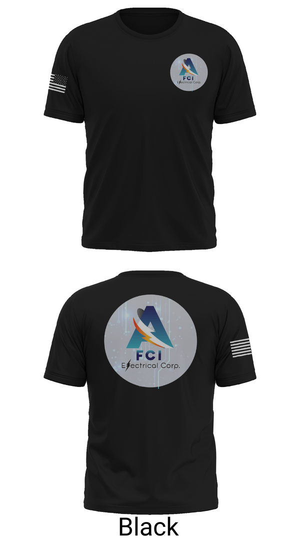 Short Sleeve Performance Shirt, AFCI ELECTRIC, , Teamtime, Team time, sublimation, custom sports apparel, team uniforms, spirit wear, spiritwear, sports uniforms, custom shirts, team store, custom team store, fundraiser sports, apparel fundraiser