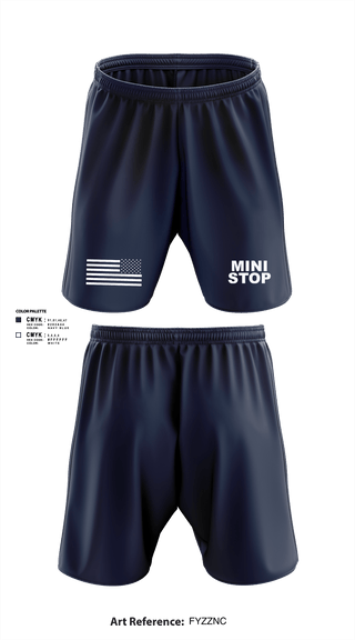 Athletic Shorts With Pockets, Mini stop, , Teamtime, Team time, sublimation, custom sports apparel, team uniforms, spirit wear, spiritwear, sports uniforms, custom shirts, team store, custom team store, fundraiser sports, apparel fundraiser