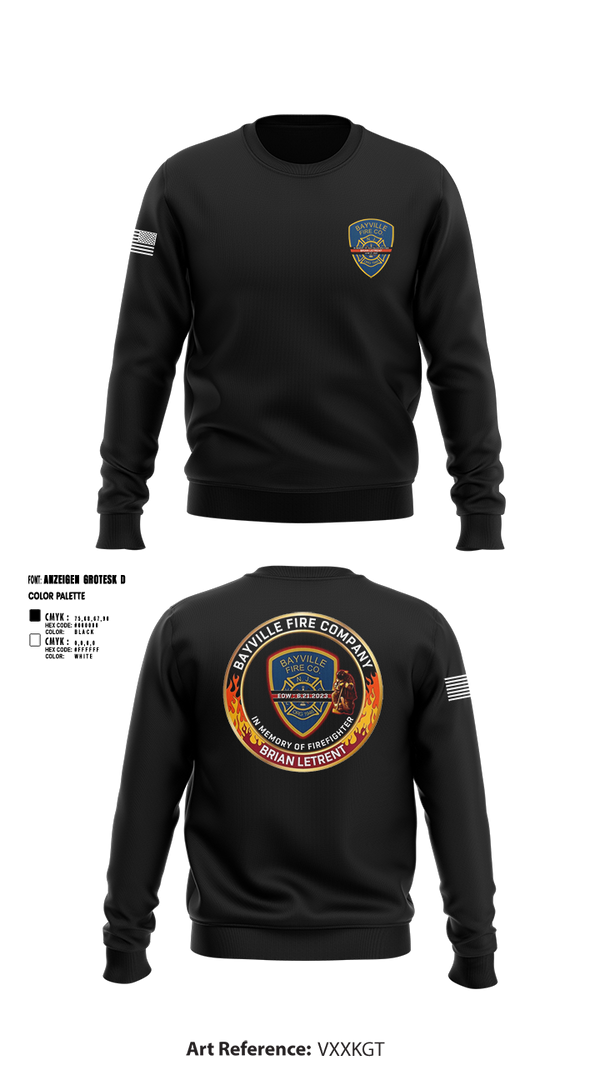 Crew Neck Sweatshirt, BVFC, Fire Department, Teamtime, Team time, sublimation, custom sports apparel, team uniforms, spirit wear, spiritwear, sports uniforms, custom shirts, team store, custom team store, fundraiser sports, apparel fundraiser