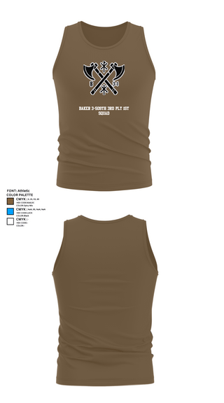 Tank Top, Baker 3-509th 3rd Plt 1st squad, Army, Teamtime, Team time, sublimation, custom sports apparel, team uniforms, spirit wear, spiritwear, sports uniforms, custom shirts, team store, custom team store, fundraiser sports, apparel fundraiser