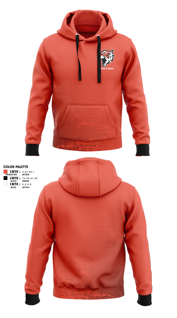 Hoodie, Orangeville Bengals, Baseball, Teamtime, Team time, sublimation, custom sports apparel, team uniforms, spirit wear, spiritwear, sports uniforms, custom shirts, team store, custom team store, fundraiser sports, apparel fundraiser