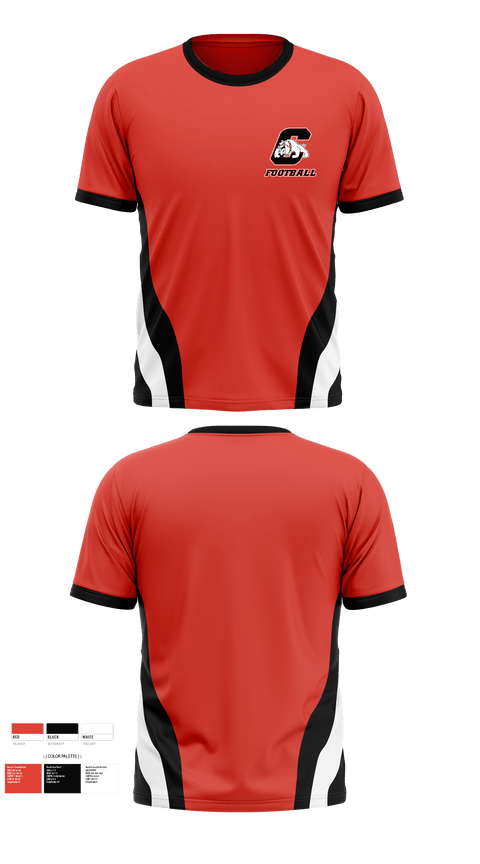 Short Sleeve Performance Shirt, Central High School Football, Football, Teamtime, Team time, sublimation, custom sports apparel, team uniforms, spirit wear, spiritwear, sports uniforms, custom shirts, team store, custom team store, fundraiser sports, apparel fundraiser