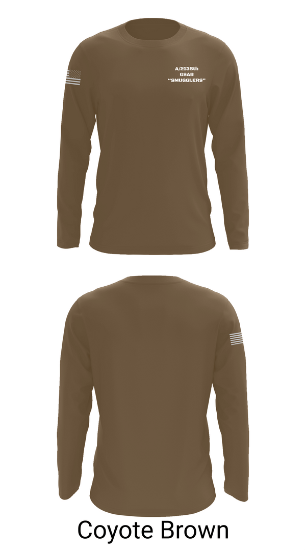 Long Sleeve Performance Shirt, A/2135th GSAB “SMUGGLERS”, Army, Teamtime, Team time, sublimation, custom sports apparel, team uniforms, spirit wear, spiritwear, sports uniforms, custom shirts, team store, custom team store, fundraiser sports, apparel fundraiser