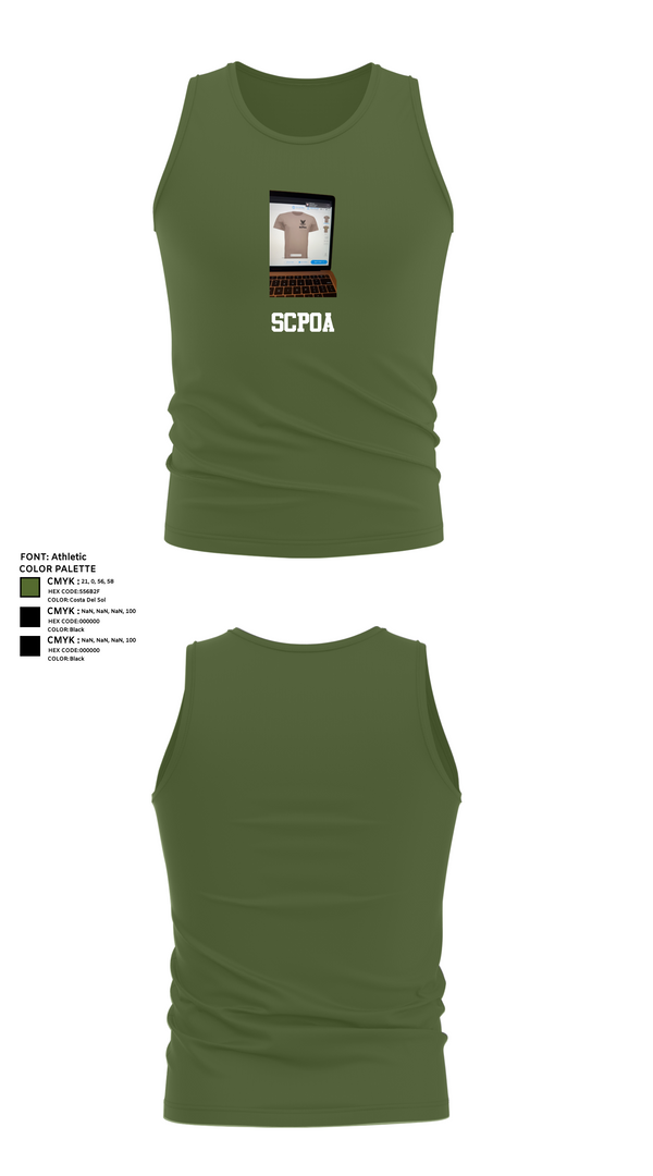 Tank Top, SCPOA, , Teamtime, Team time, sublimation, custom sports apparel, team uniforms, spirit wear, spiritwear, sports uniforms, custom shirts, team store, custom team store, fundraiser sports, apparel fundraiser