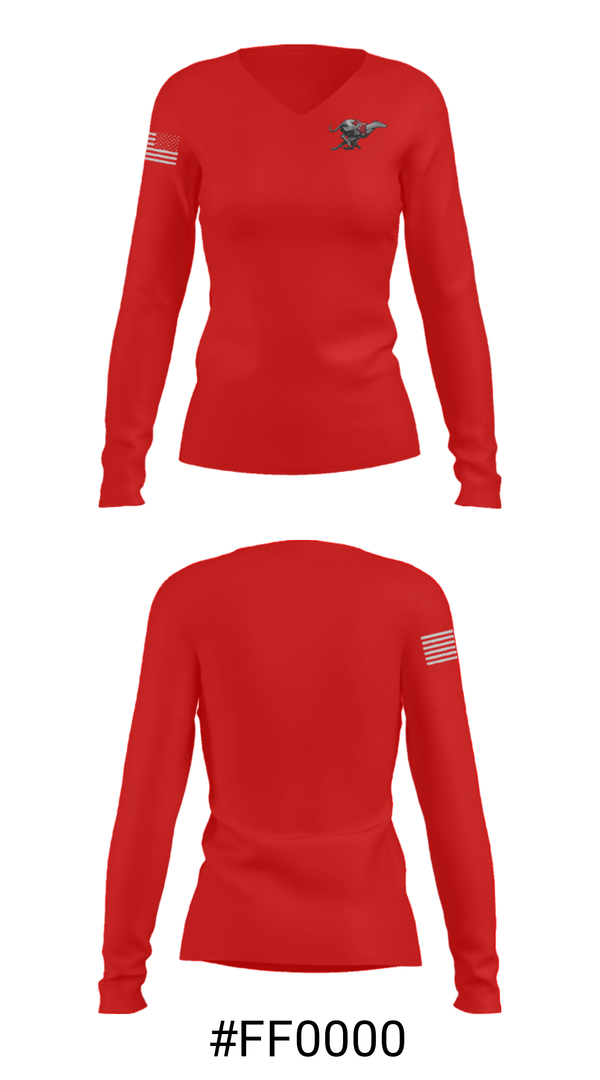 Women's Long Sleeve Vneck Shirt, Duluth East High School Softball, Softball, Teamtime, Team time, sublimation, custom sports apparel, team uniforms, spirit wear, spiritwear, sports uniforms, custom shirts, team store, custom team store, fundraiser sports, apparel fundraiser