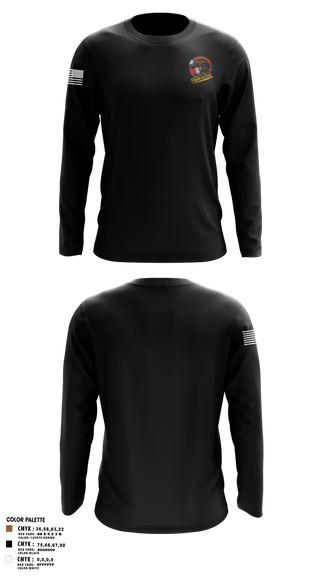 Long Sleeve Performance Shirt, C BTRY, 5-4 ADAR, Army, Teamtime, Team time, sublimation, custom sports apparel, team uniforms, spirit wear, spiritwear, sports uniforms, custom shirts, team store, custom team store, fundraiser sports, apparel fundraiser