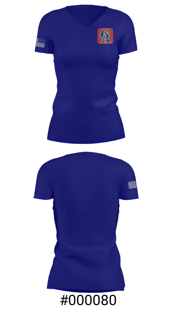 Women's Short Sleeve Vneck Shirt, Glen Allen Youth Athletic Association Baseball, Baseball, Teamtime, Team time, sublimation, custom sports apparel, team uniforms, spirit wear, spiritwear, sports uniforms, custom shirts, team store, custom team store, fundraiser sports, apparel fundraiser