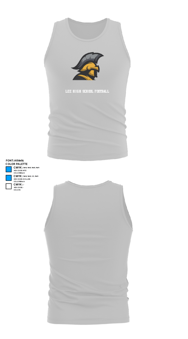 Tank Top, Lee High School Football, Football, Teamtime, Team time, sublimation, custom sports apparel, team uniforms, spirit wear, spiritwear, sports uniforms, custom shirts, team store, custom team store, fundraiser sports, apparel fundraiser