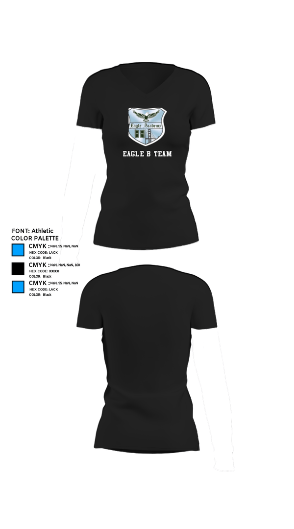 Women's Short Sleeve Vneck Shirt, Eagle b team, Men's Basketball, Teamtime, Team time, sublimation, custom sports apparel, team uniforms, spirit wear, spiritwear, sports uniforms, custom shirts, team store, custom team store, fundraiser sports, apparel fundraiser