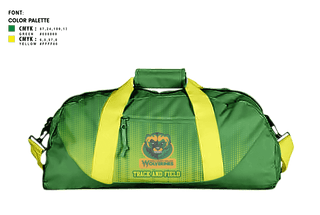 Duffle Bag, Essex County College Track and Field, Track & Field, Teamtime, Team time, sublimation, custom sports apparel, team uniforms, spirit wear, spiritwear, sports uniforms, custom shirts, team store, custom team store, fundraiser sports, apparel fundraiser