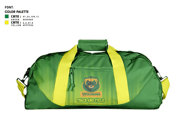 Duffle Bag, Essex County College Track and Field, Track & Field, Teamtime, Team time, sublimation, custom sports apparel, team uniforms, spirit wear, spiritwear, sports uniforms, custom shirts, team store, custom team store, fundraiser sports, apparel fundraiser