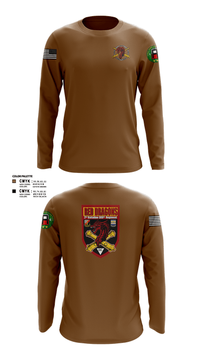 2-306th FAR 32661522 Long Sleeve Performance Shirt - 5