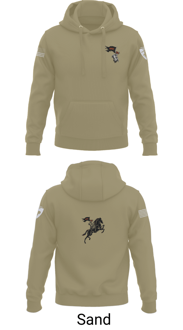Hoodie, Oklahoma State University Ranger Challenge, Army, Teamtime, Team time, sublimation, custom sports apparel, team uniforms, spirit wear, spiritwear, sports uniforms, custom shirts, team store, custom team store, fundraiser sports, apparel fundraiser