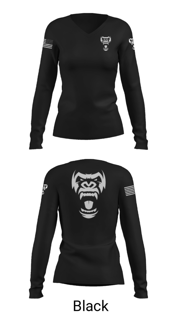 Women's Long Sleeve Vneck Shirt, Neighborhood Bullies, Football, Teamtime, Team time, sublimation, custom sports apparel, team uniforms, spirit wear, spiritwear, sports uniforms, custom shirts, team store, custom team store, fundraiser sports, apparel fundraiser