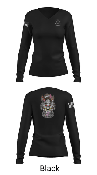Womens Long Sleeve Vneck Shirt, 12th Dental Co, Navy, Teamtime, Team time, sublimation, custom sports apparel, team uniforms, spirit wear, spiritwear, sports uniforms, custom shirts, team store, custom team store, fundraiser sports, apparel fundraiser