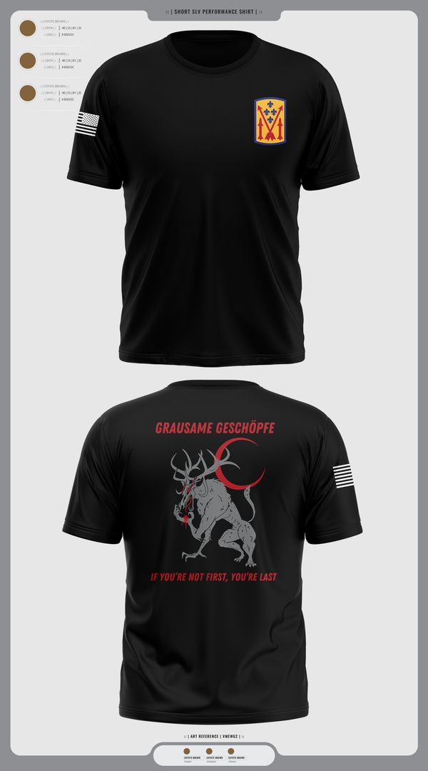 Short Sleeve Performance Shirt, Bravo 1-57 ADAR, Army, Teamtime, Team time, sublimation, custom sports apparel, team uniforms, spirit wear, spiritwear, sports uniforms, custom shirts, team store, custom team store, fundraiser sports, apparel fundraiser